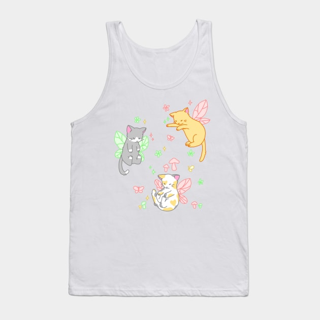 fairy kitties (red/green/yellow) Tank Top by casserolestan